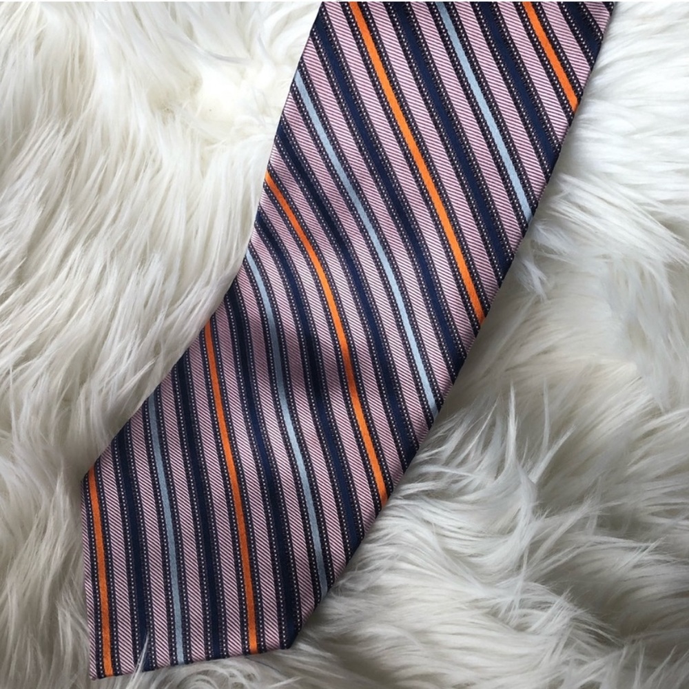 Hilary Radley 100% silk striped colorful men’s wear tie